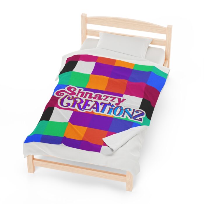 Shnazzy Creationz Color Block Plush Blanket (Pink) - Image 2