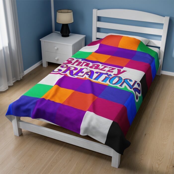 Shnazzy Creationz Color Block Plush Blanket (Pink) - Image 6