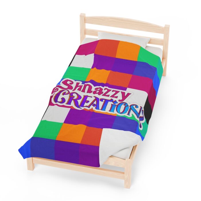 Shnazzy Creationz Color Block Plush Blanket (Pink) - Image 3